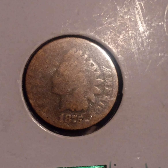 1875 Indian head penny - Picture 2 of 2